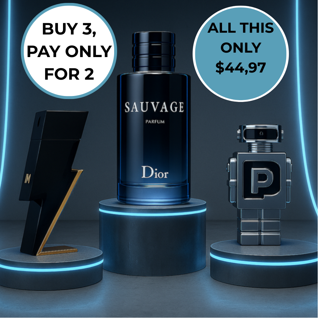 Elite Trio” Packs – Sauvage Dior, Toy Boy Moschino, and Bleu de Chanel 100ml